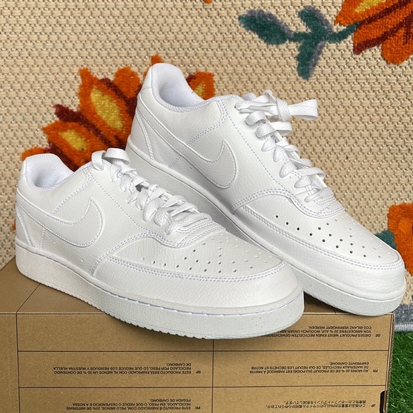 Nike Court Vision Low NEXT NATURE ‘Triple White’ Men’s sneakers - athletic shoes - Picture 11 of 16